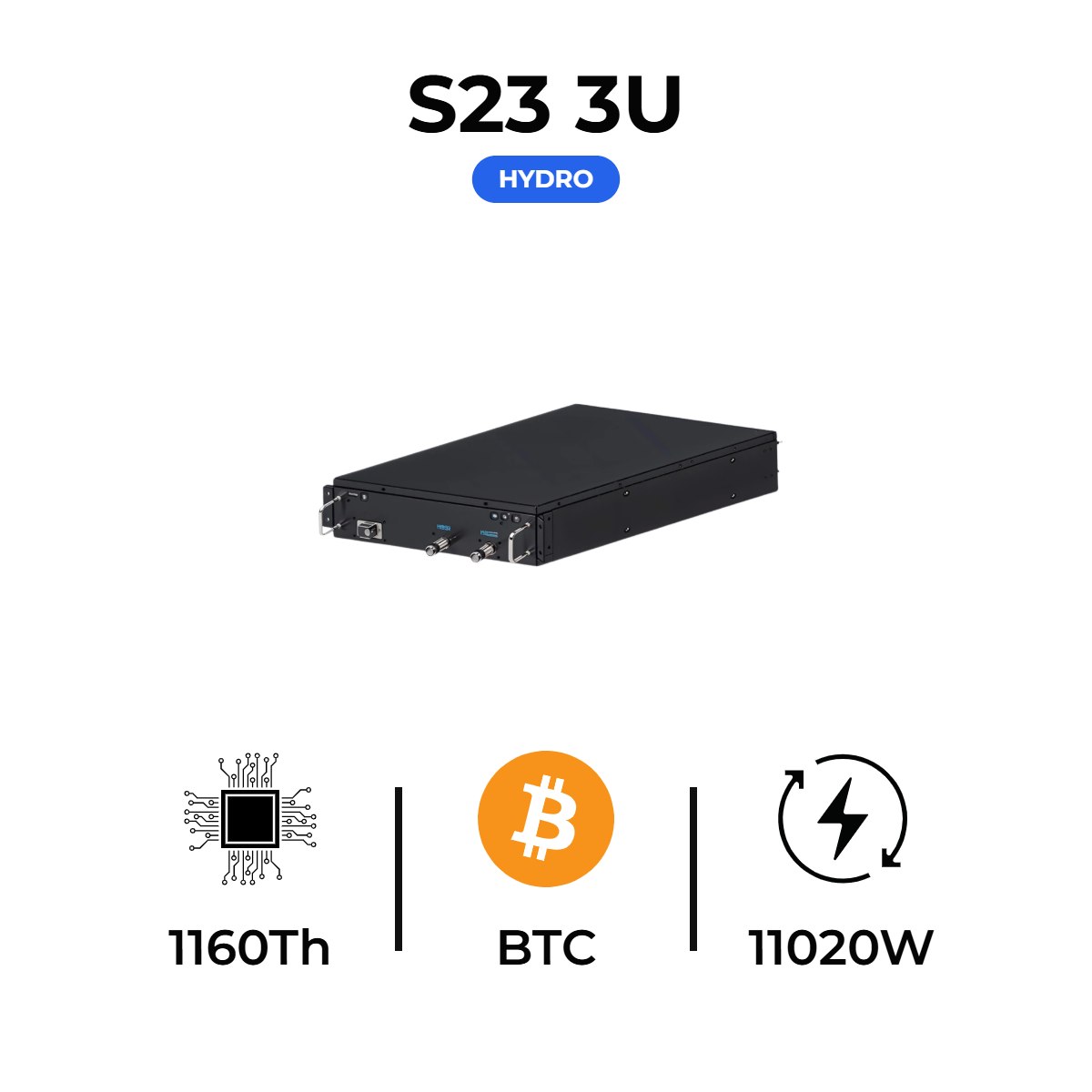 BITMAIN Antminer S23 Hydro 3U